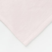 Blush Pink Elegant Modern Minimalistisch Monogram Fleece Deken (Hoek)