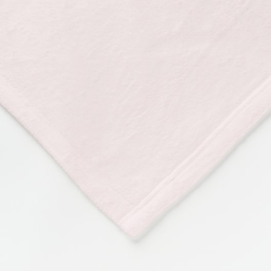 Blush Pink Elegant Modern Minimalistisch Monogram  Fleece Deken (Hoek)