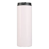Blush Pink Elegant Modern Minimalistisch Monogram  Thermosbeker (Achterkant)