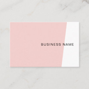 Blush Pink Elegant Moderne Minimale Sjabloon Visitekaartje
