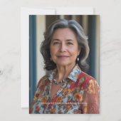 Blush Pink Elegant Surprise 60ste verjaardag digit Kaart (Achterkant)