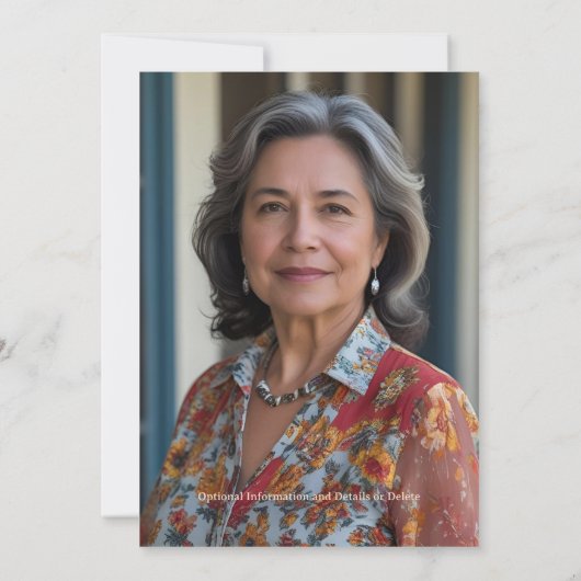 Blush Pink Elegant Surprise 60ste verjaardag digit Kaart (Achterkant)