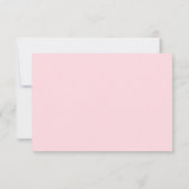 Blush Pink Elegant Tiffany Fancy partij Dank u Bedankkaart (Achterkant)
