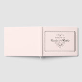 Blush Pink Elegant Wedding Guest Books Gastenboek (Volledig)