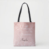 Blush Pink Elegant Wedding Moeder Groom Tote Bag (Voorkant)
