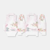 Blush Pink Elephant Baby shower Bedankdoosjes (Uitgevouwen)