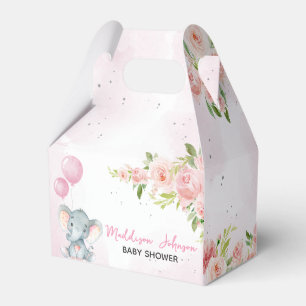 Blush Pink Elephant Baby shower Bedankdoosjes