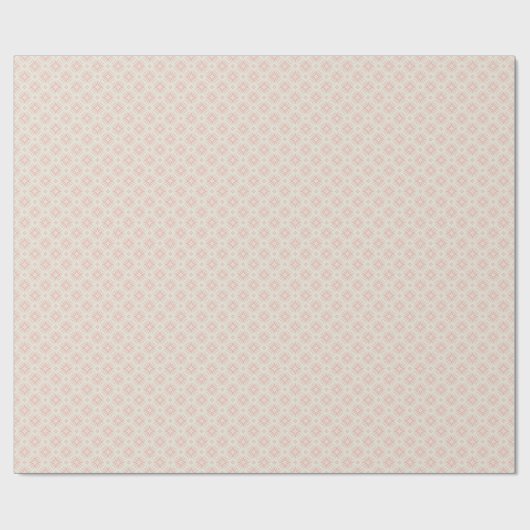 Blush Pink en Cream Infiniti Star Cadeaupapier (Vlak)