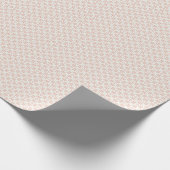 Blush Pink en Crème Flared Square Wrapping Paper Cadeaupapier (Hoek)