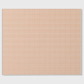 Blush Pink en Crème Flared Square Wrapping Paper Cadeaupapier (Vlak)