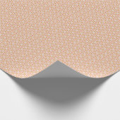 Blush Pink en Crème Flared Square Wrapping Paper Cadeaupapier (Hoek)