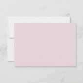 Blush Pink en Crimson Red RSVP Kaartje (Achterkant)