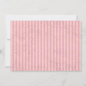  Blush Pink en Gold Floral Quinceañera Bedankkaart (Achterkant)