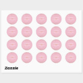 Blush Pink en Gold Foil Confetti Envelope Seal Ronde Sticker (Vel)