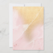 Blush Pink en Gold Marble | 30e verjaardag Kaart (Achterkant)