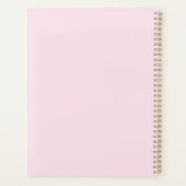 Blush Pink en Gold | Modern monogram Planner (Achterkant)