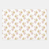 Blush Pink en Gold Paris Vin Rosé Inpakpapier Vel (Voorkant 3)