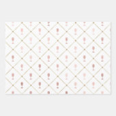 Blush Pink en Gold Paris Vin Rosé Inpakpapier Vel (Voorkant 2)