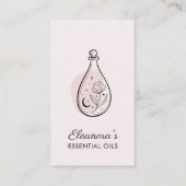 Blush Pink Essential Oils Aromatherapie Visitekaartje (Voorkant)