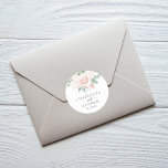 Blush Pink Eucalyptus Greenery Succulent Wedding Ronde Sticker<br><div class="desc">Dit ontwerp is voorzien van een wazig roze bloemthema met eucalyptus en groen. Deze klassieke ronde stickers zullen de perfecte aanvulling zijn op je trouwuitnodigingen,  dankjewel kaarten en tassen voor bruiloft.</div>