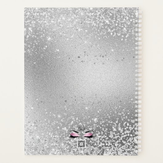 Blush Pink Fabulous Glitter Eyes Planner (Achterkant)