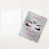 Blush Pink Fabulous Glitter Eyes Planner (Display)