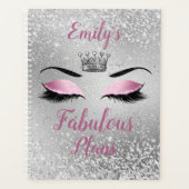 Blush Pink Fabulous Glitter Eyes Planner (Voorkant)