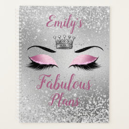 Blush Pink Fabulous Glitter Eyes Planner