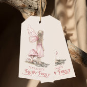 Blush Pink Fairy Eerste Verjaardagsfeestje Geperso Cadeaulabel