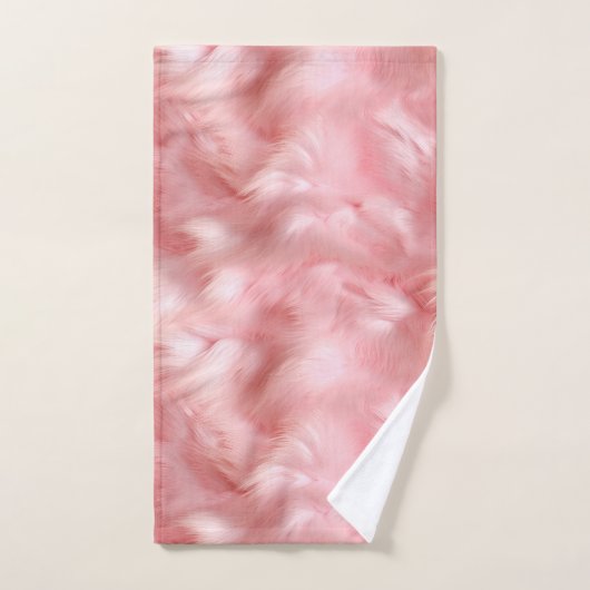Blush Pink Faux Fur Bad Handdoek (Handdoek)