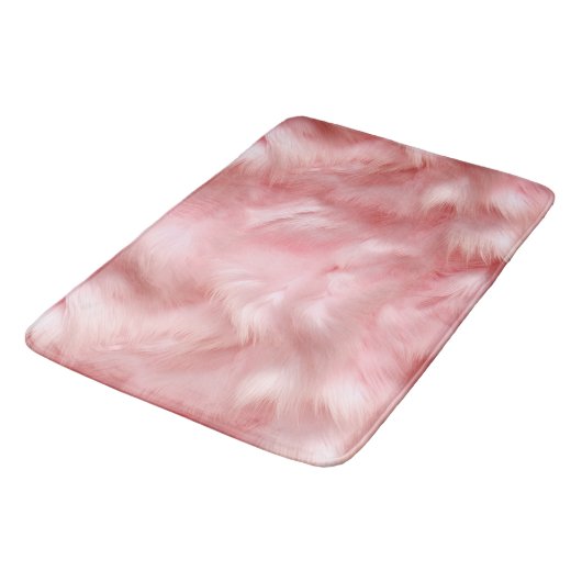 Blush Pink Faux Fur Badmat (Gekanteld)