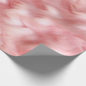 Blush Pink Faux Fur Cadeaupapier (Hoek)