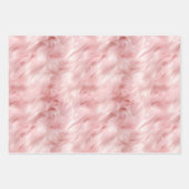 Blush Pink Faux Fur Inpakpapier Vel (Voorkant 3)