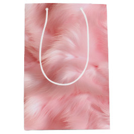Blush Pink Faux Fur Medium Cadeauzakje