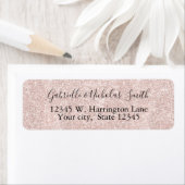 Blush Pink Faux Glitter Etiket (Insitu)