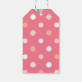 Blush Pink Faux Gold Balloons Hartelijk dank Cadeaulabel (Achterkant)