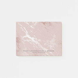 Blush Pink Faux Roos Gold Classy Home Decorator Post-it® Notes