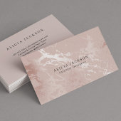 Blush Pink Faux Roos Gold Classy Interieurontwerpe Visitekaartje