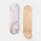 Blush Pink Feather Palm Bliss 1 Persoonlijk Skateboard (Voorkant)