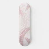 Blush Pink Feather Palm Bliss 1 Persoonlijk Skateboard (Voorkant)
