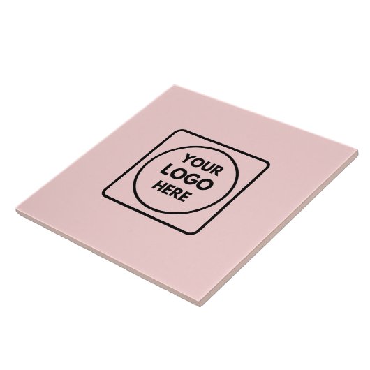 Blush Pink Feminine | Aangepaste professionele Log Tegeltje (Zijkant)