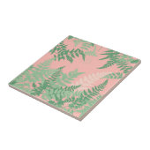 Blush Pink Fern Leaf Botanical Sage Green Modern  Tegeltje (Zijkant)