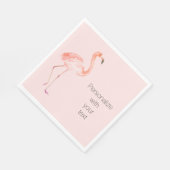 Blush Pink Flamingo Persoonlijk Servet (Hoek)