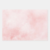 Blush Pink Flamingos Hibiscus Floral Inpakpapier Vel (Voorkant 2)