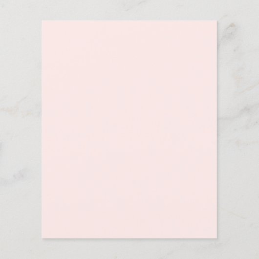 Blush Pink Floral 70e budget Verjaardag uitnodigin (Achterkant)