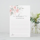Blush Pink Floral Advice voor de moeder als kaart (Staand voorkant)