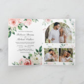 Blush Pink Floral All in One QR Code Wedding (Binnen)