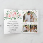 Blush Pink Floral All in One QR Code Wedding (Binnen)