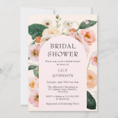 Blush Pink Floral Arch Vrijgezellenfeest Kaart (Voorkant)