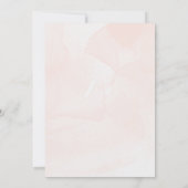 Blush Pink Floral Arch Wedding Invitation Kaart (Achterkant)
